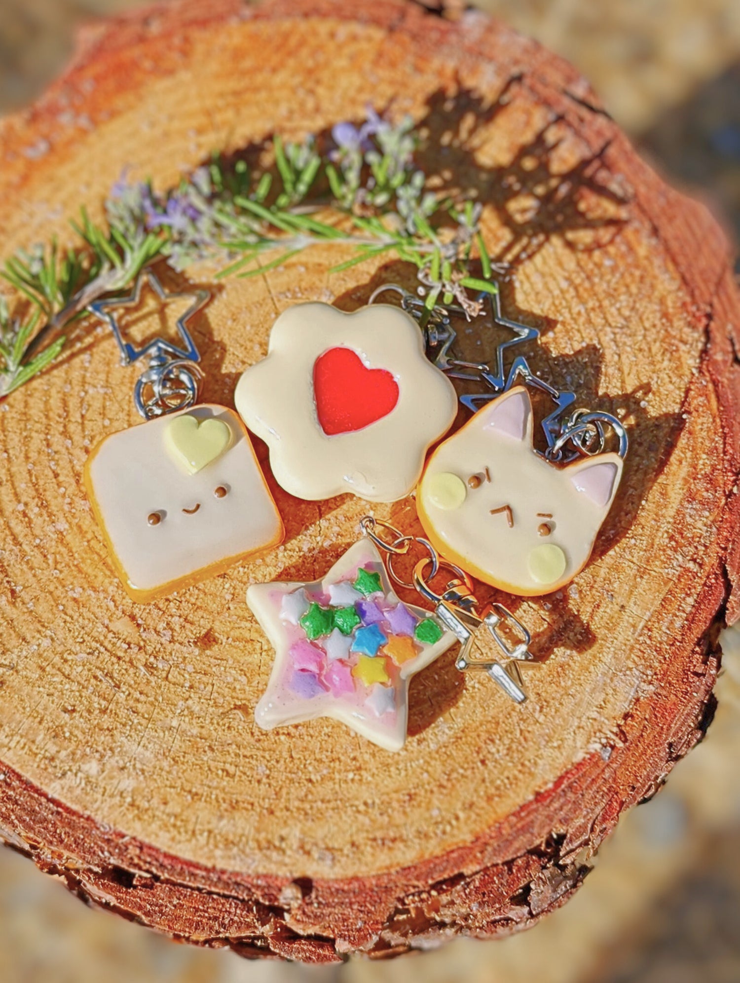 Cat Cookie Keychain